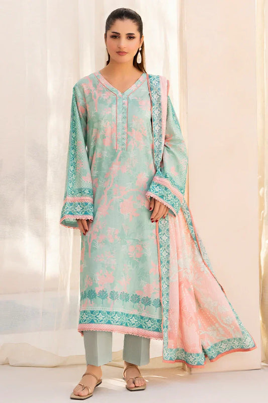 Picture of Ellena - 3-PC Unstitched Printed Lawn Suit - Available at Raja Sahib