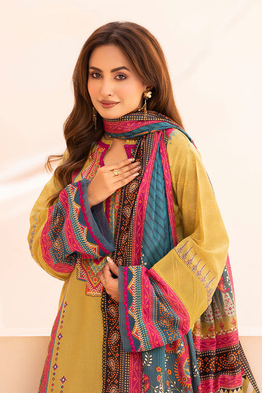 Picture of Ellena - 3-PC Unstitched Printed Lawn Suit - Available at Raja Sahib