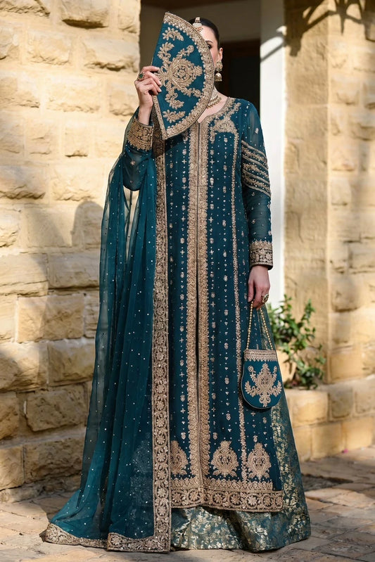 Saira Sultana - Parizah - Teal - 4 Piece