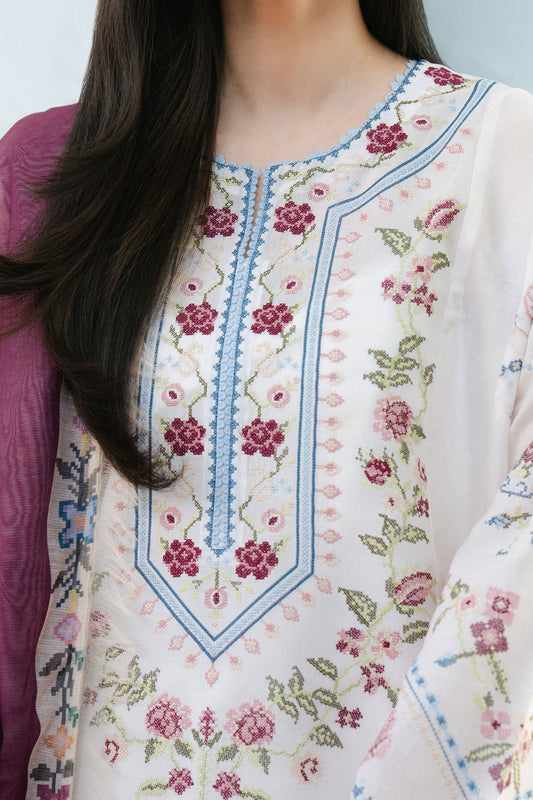 Picture of Zara Shahjahan - Coco Lawn Collection - SERENE-2B - Available at Raja Sahib