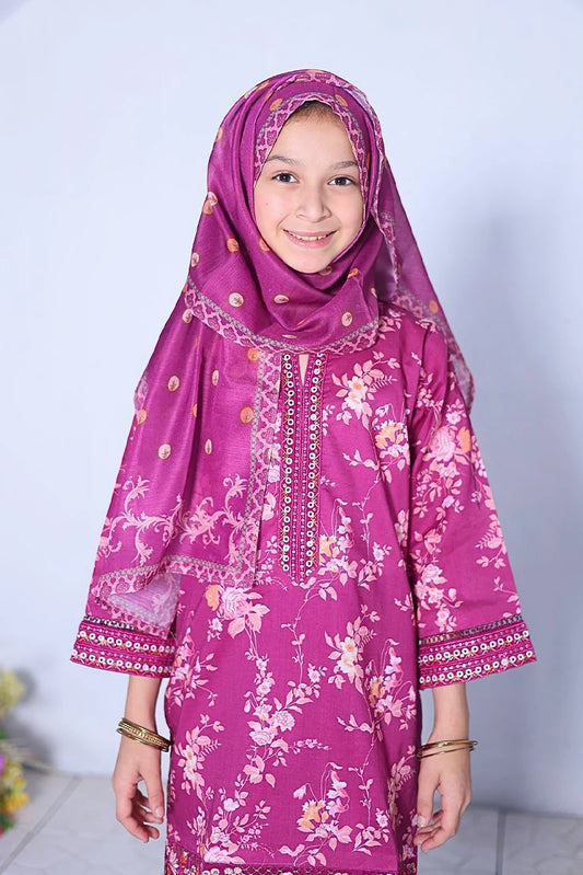 Picture of Suntex Fabrics - Printed Lawn Chikankari Embroidered Suit - 3 Piece - Available at Raja Sahib