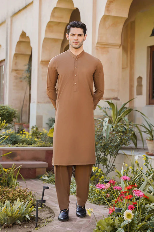 Picture of Divinely Crafted - Misaal '25 - Coffee Brown - Available at Raja Sahib