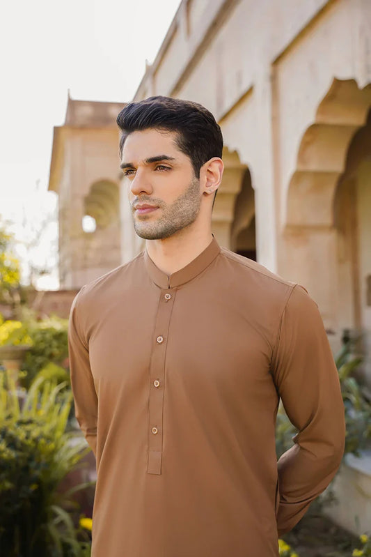 Picture of Divinely Crafted - Misaal '25 - Coffee Brown - Available at Raja Sahib