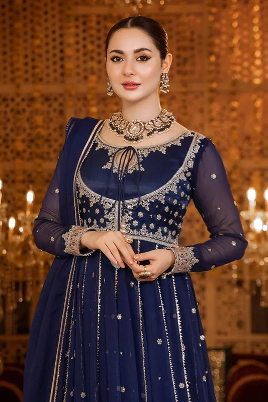 Picture of Alsiyaab - Shaadiyaan - Nelofar - Navy Blue - Available at Raja Sahib