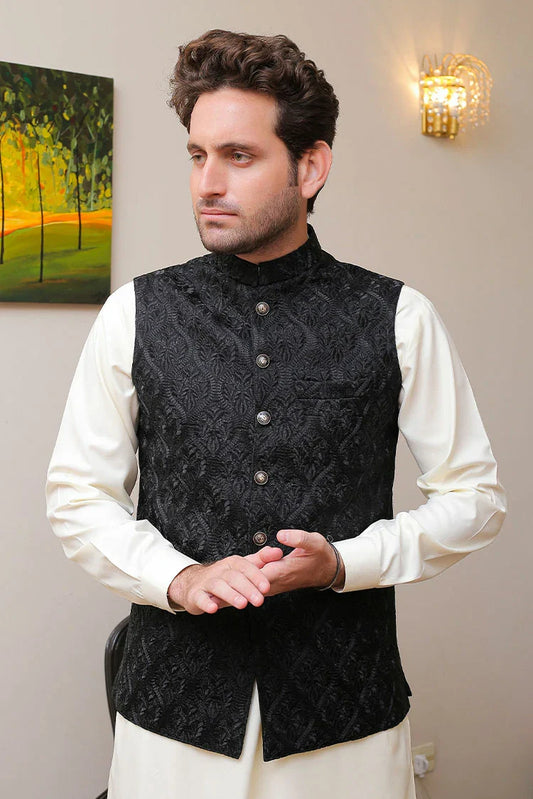 Picture of Real Image - Men's Waistcoat - OW-003 - Available at Raja Sahib