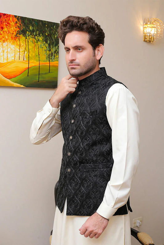 Picture of Real Image - Men's Waistcoat - OW-003 - Available at Raja Sahib