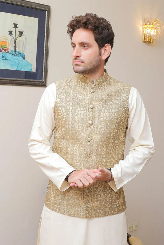 Picture of Real Image - Men's Waistcoat - OW-004 - Available at Raja Sahib