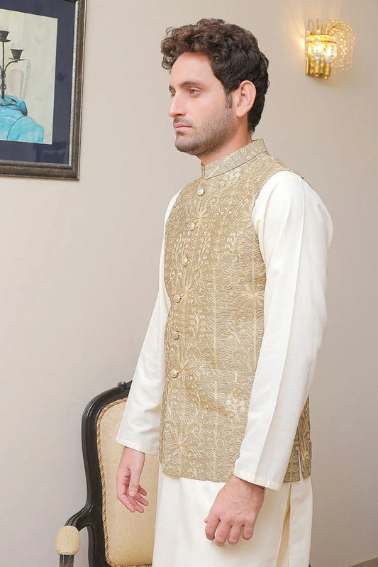Picture of Real Image - Men's Waistcoat - OW-004 - Available at Raja Sahib