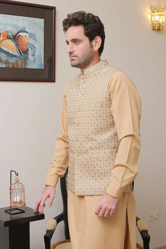 Picture of Real Image - Men's Waistcoat - OW-011 - Available at Raja Sahib