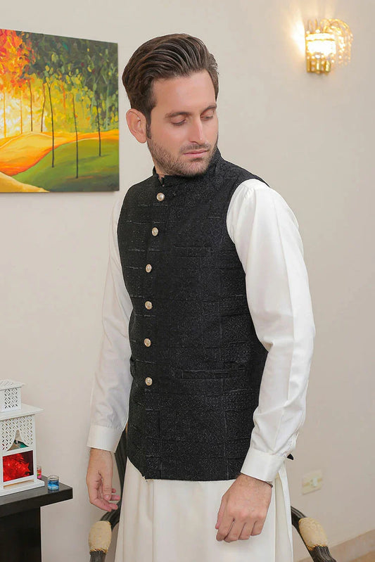 Picture of Real Image - Men's Waistcoat - OW-015 - Available at Raja Sahib