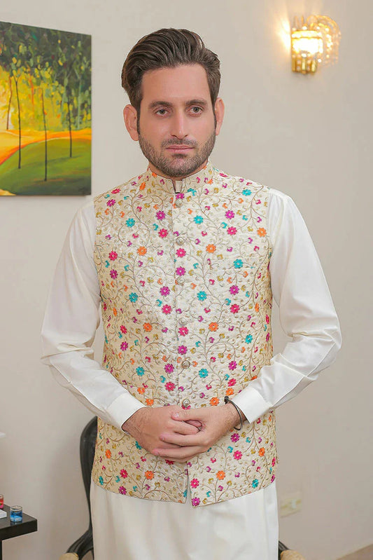 Picture of Real Image - Men's Waistcoat - OW-017 - Available at Raja Sahib