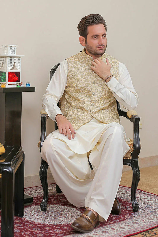 Picture of Real Image - Men's Waistcoat - OW-019 - Available at Raja Sahib