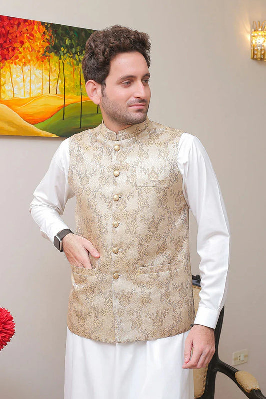 Picture of Real Image - Men's Waistcoat - OWP-005 - Available at Raja Sahib