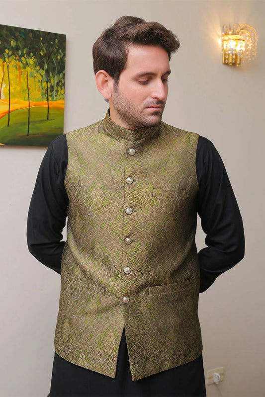 Picture of Real Image - Men's Waistcoat - OWP-010 - Available at Raja Sahib