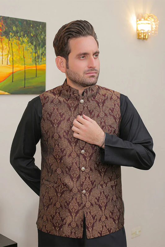 Picture of Real Image - Men's Waistcoat - OWP-020 - Available at Raja Sahib