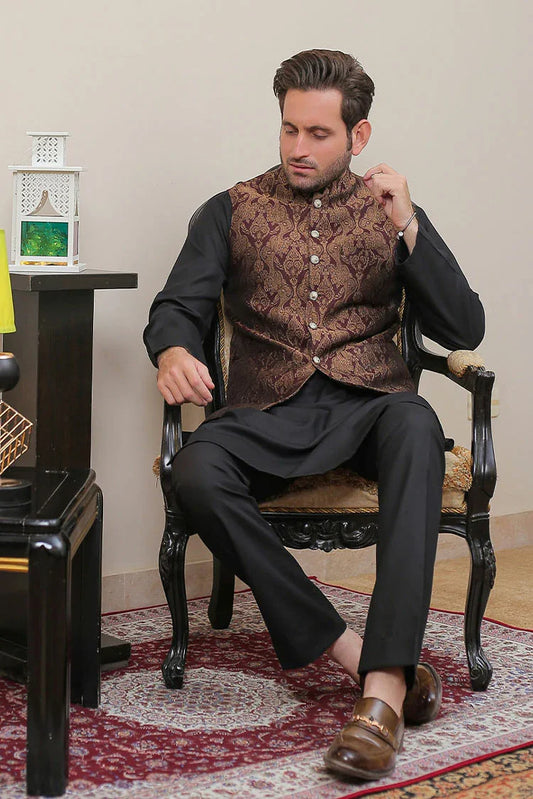 Picture of Real Image - Men's Waistcoat - OWP-020 - Available at Raja Sahib