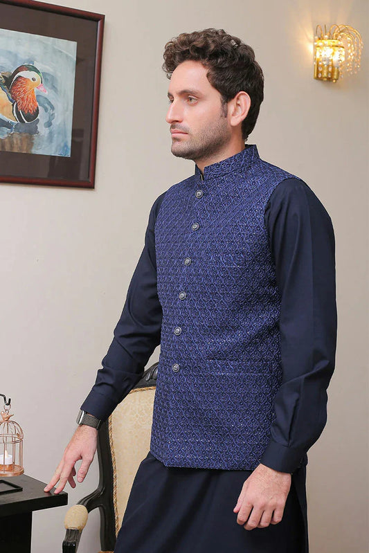 Picture of Real Image - Men's Waistcoat - OWP-021 - Available at Raja Sahib