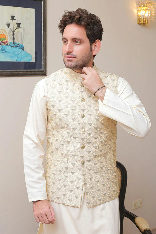 Picture of Real Image - Men's Waistcoat - OWP-023 - Available at Raja Sahib