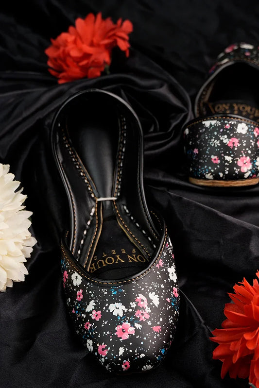 Picture of On Your Feets - Floral Noir - Available at Raja Sahib