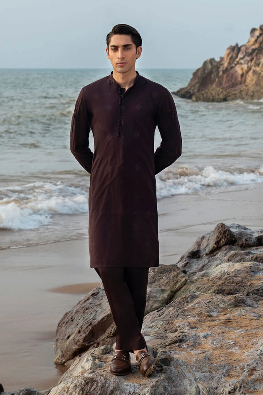 Dynasty - Embroidered Kurta Trouser