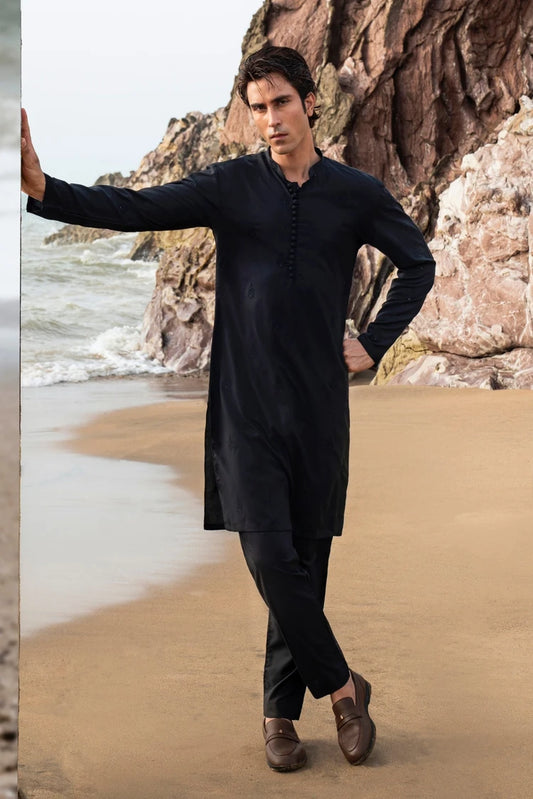 Dynasty - Embroidered Kurta Trouser