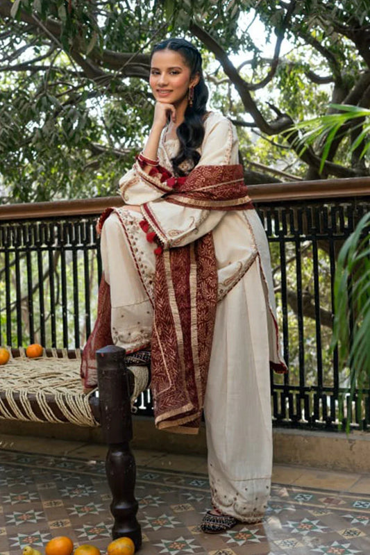 Omal By Komal - Sardiyon ki Shaam - Surkhab - 3 PC