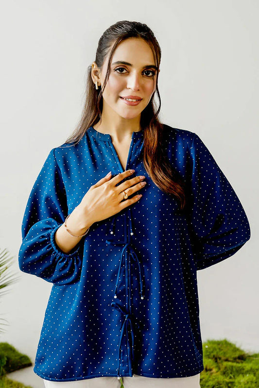 Picture of Peelu - Polka Dot Top - Available at Raja Sahib