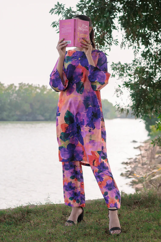 Picture of Tasneem Shamim - Isabella - Crepe - Co-ords - Available at Raja Sahib