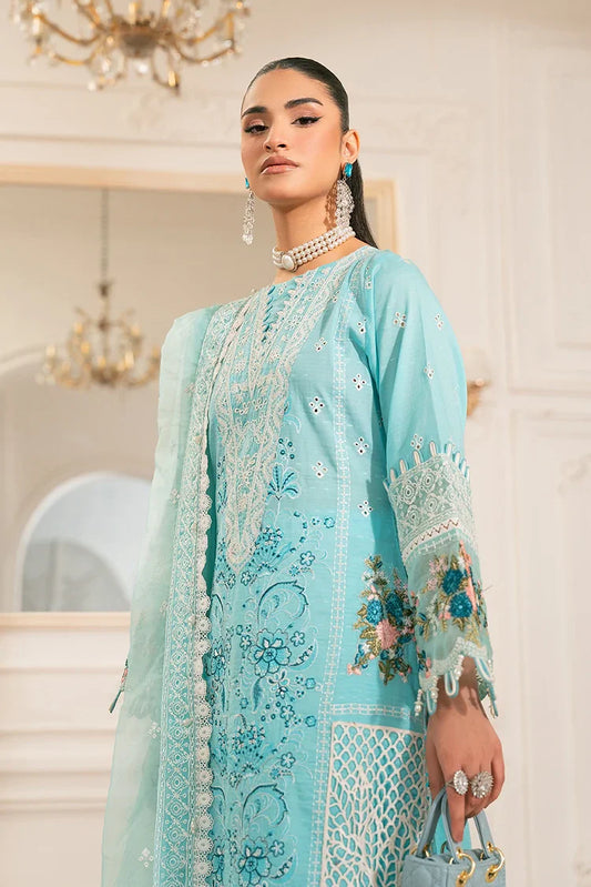 Picture of Zivah - Zimal Luxury Pret - Turquoise - Available at Raja Sahib