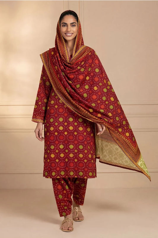 Kleren - Printed Lawn - U-32 - Unstitched