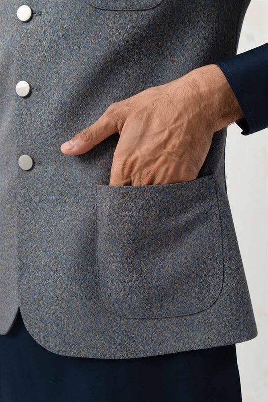 Picture of Dynasty - Luxurious Blended Waistcoat - Available at Raja Sahib
