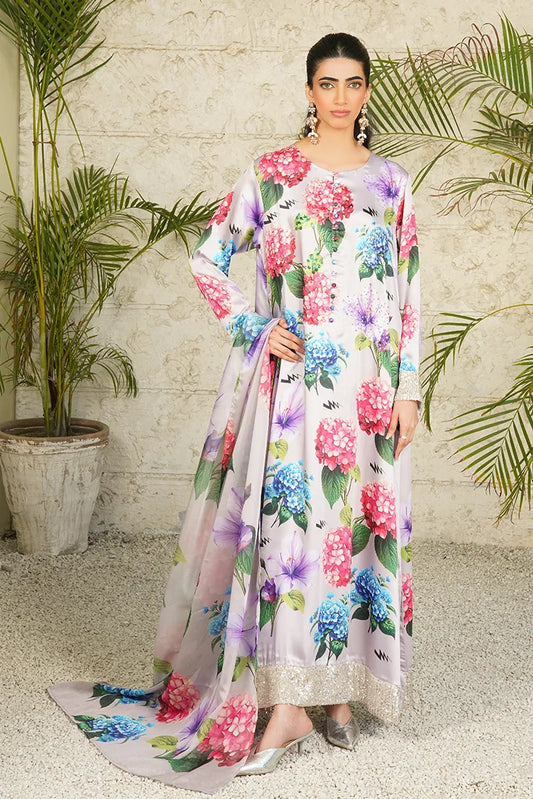 Picture of Stitch Vibes - Ravayah Eid Collection Vol 1 - Celeste Floraison Dress - Available at Raja Sahib