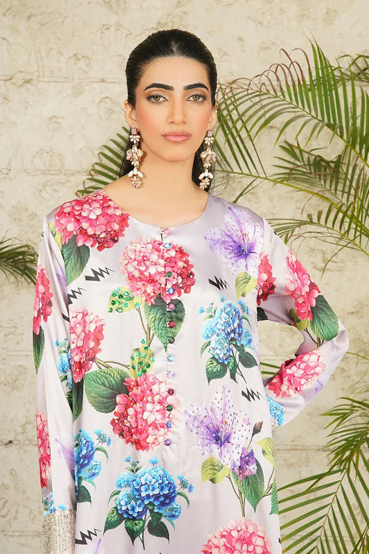 Picture of Stitch Vibes - Ravayah Eid Collection Vol 1 - Celeste Floraison Dress - Available at Raja Sahib