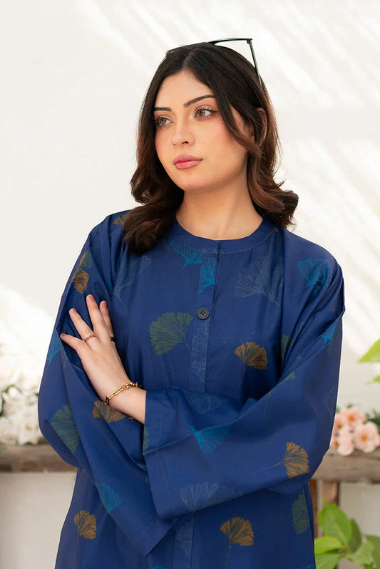 Picture of Zauk - Fusion - 2 Piece - Navy Blue Vector - Available at Raja Sahib
