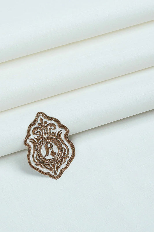 Picture of Fabrich - Zouq - Cotton - Off-White - Available at Raja Sahib