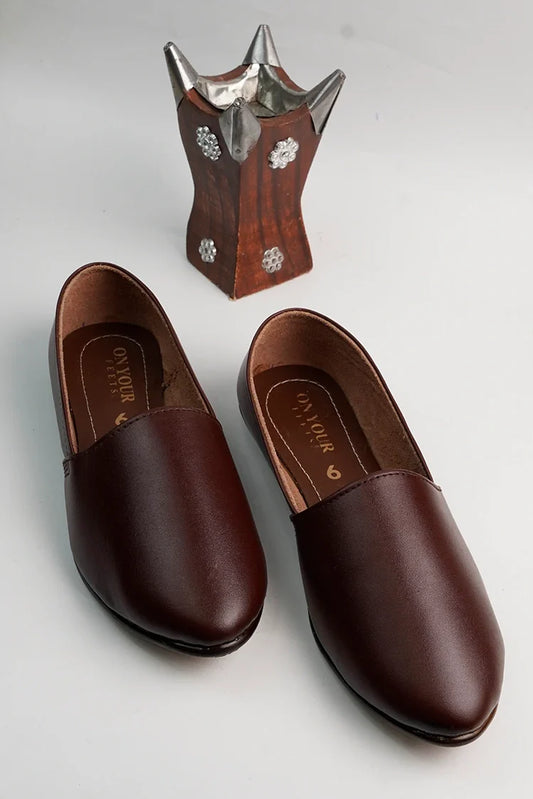 Picture of On Your Feets - Men Nagra - Zameer Classic Brown - Available at Raja Sahib