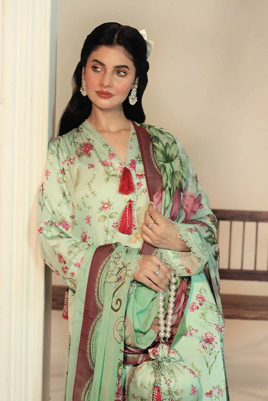 Picture of Ziara - Medow Fressia - Unstitched - 3 PC - Sienna - Available at Raja Sahib