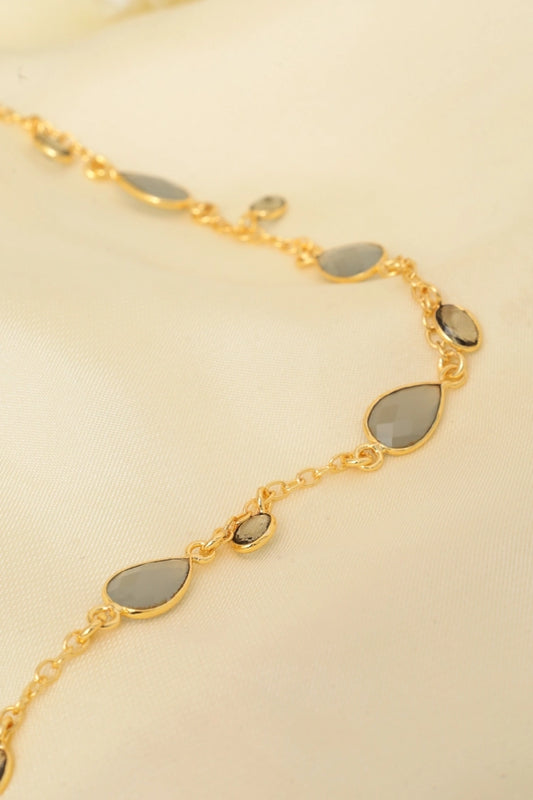 Picture of Zehnaz - Gray Elegance Necklace - Available at Raja Sahib
