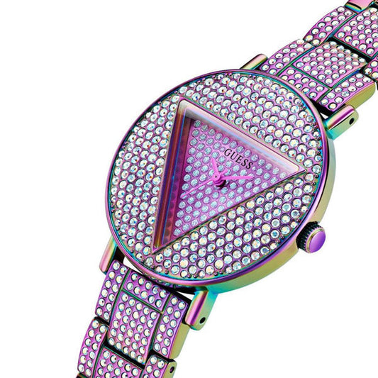 Picture of Guess Trend Purple Stainless Steel Purple Dial Quartz Watch for Ladies - GW0512L4 - Available at Raja Sahib