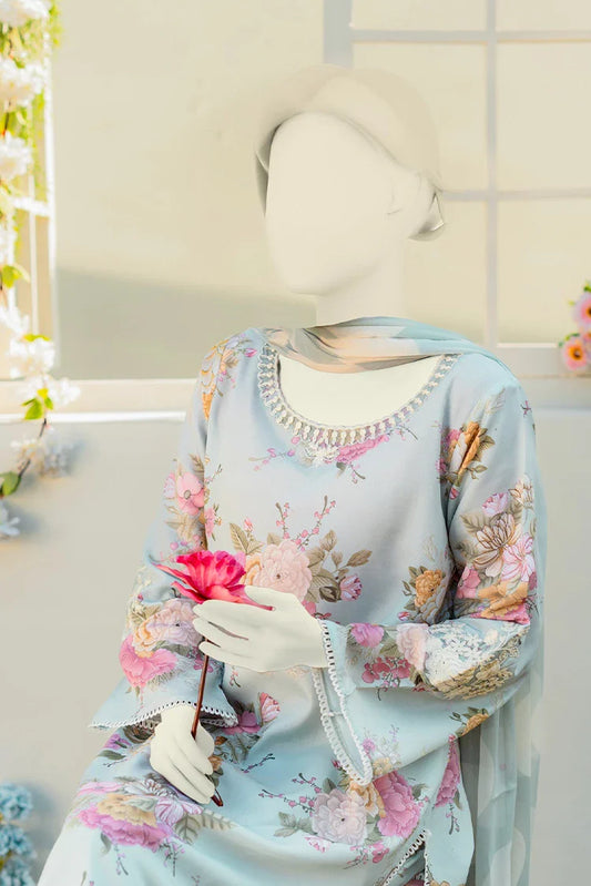 Picture of Zaira & Mahnoor - Sky - 3 PC - Available at Raja Sahib