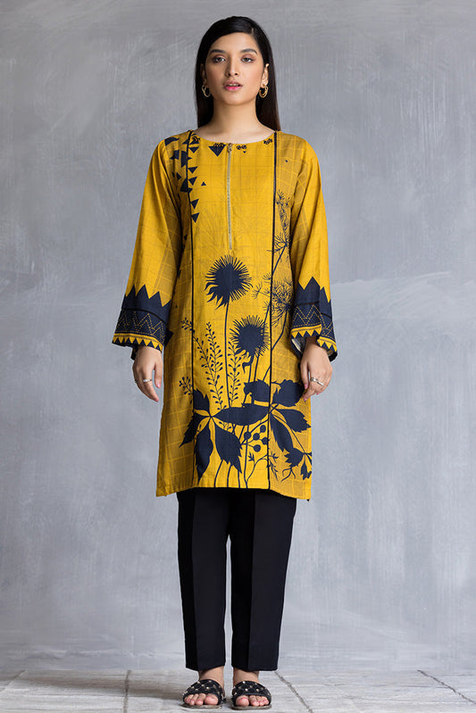 Picture of Ellena - 1-PC Stitched Khaddar Kurti - Available at Raja Sahib