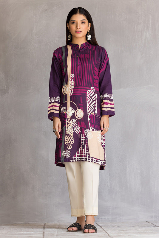 Picture of Ellena - 1-PC Stitched Khaddar Kurti - Available at Raja Sahib