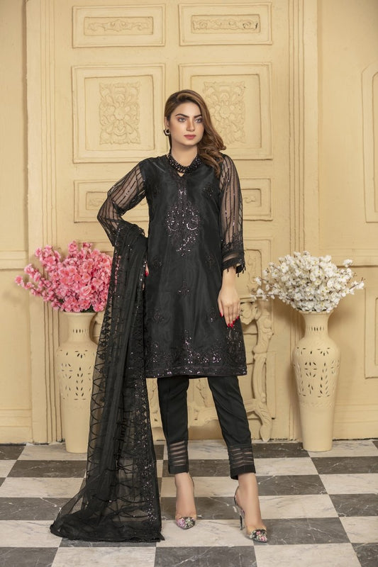 Picture of Ellena - 3-PC Stitched Organza Suit - Available at Raja Sahib