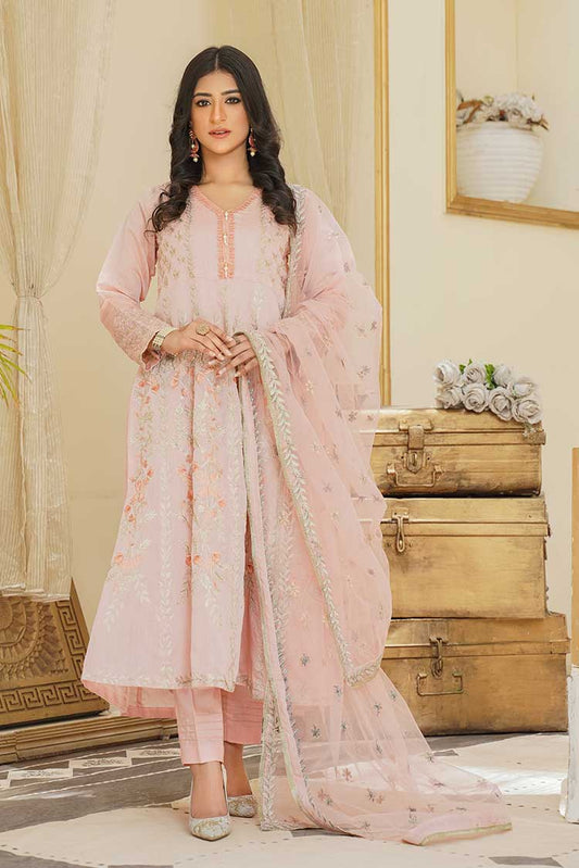 Picture of Ellena - 3-PC Stitched Paper Cotton Suit - Available at Raja Sahib