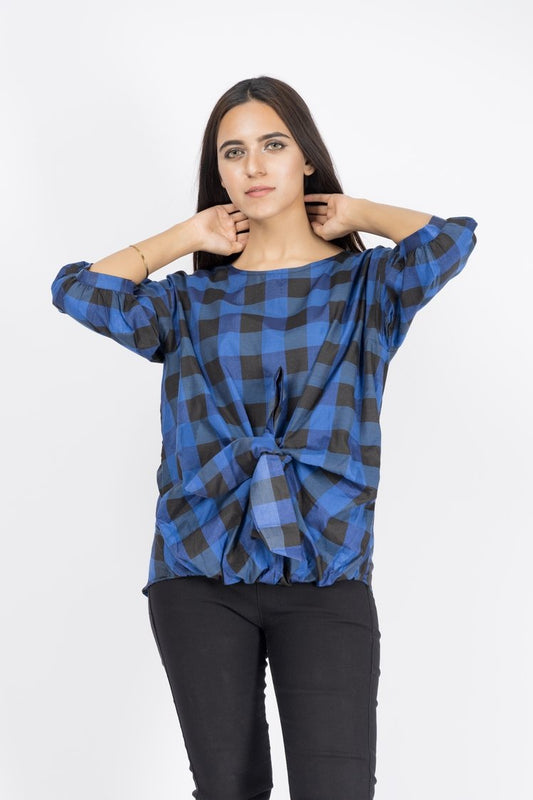 Picture of Ellena - Printed Georgette Top - Available at Raja Sahib