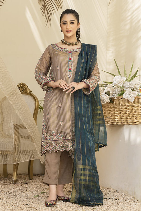 Picture of Ellena - Embroidered Organza 2-PC Suit - Available at Raja Sahib