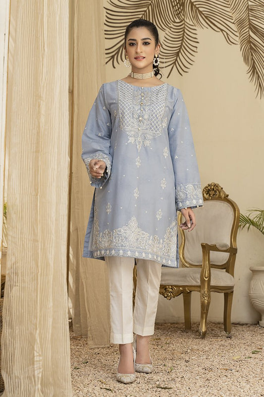 Picture of Ellena - 1-PC Stitched Jacquard Kurti - Available at Raja Sahib