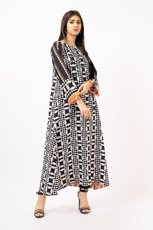Picture of Ellena - Digital Printed Soft Crepe Long Shirt - Available at Raja Sahib