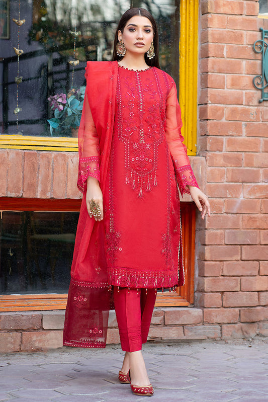 Picture of Ellena - 3-PC Stitched Organza Suit - Available at Raja Sahib