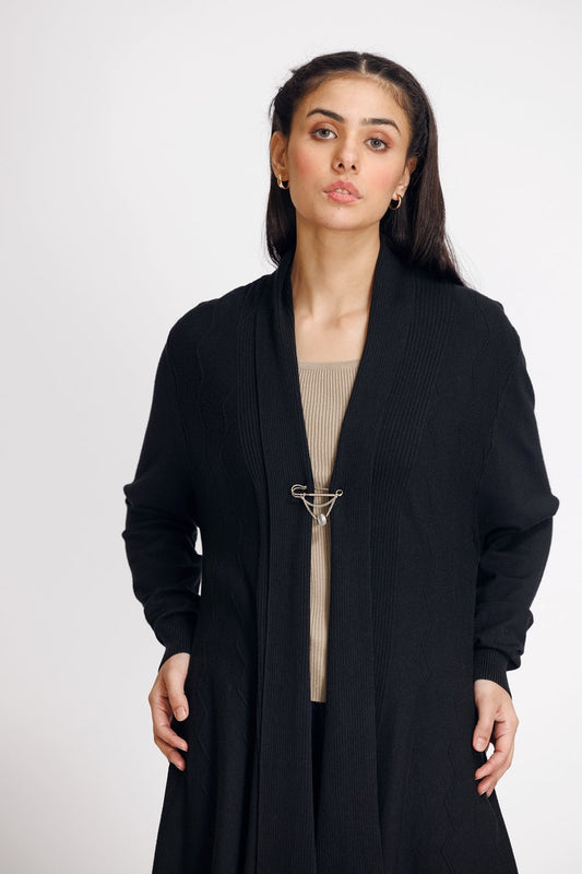 Picture of Ellena - V-Neck Cardigan Sweater - Available at Raja Sahib
